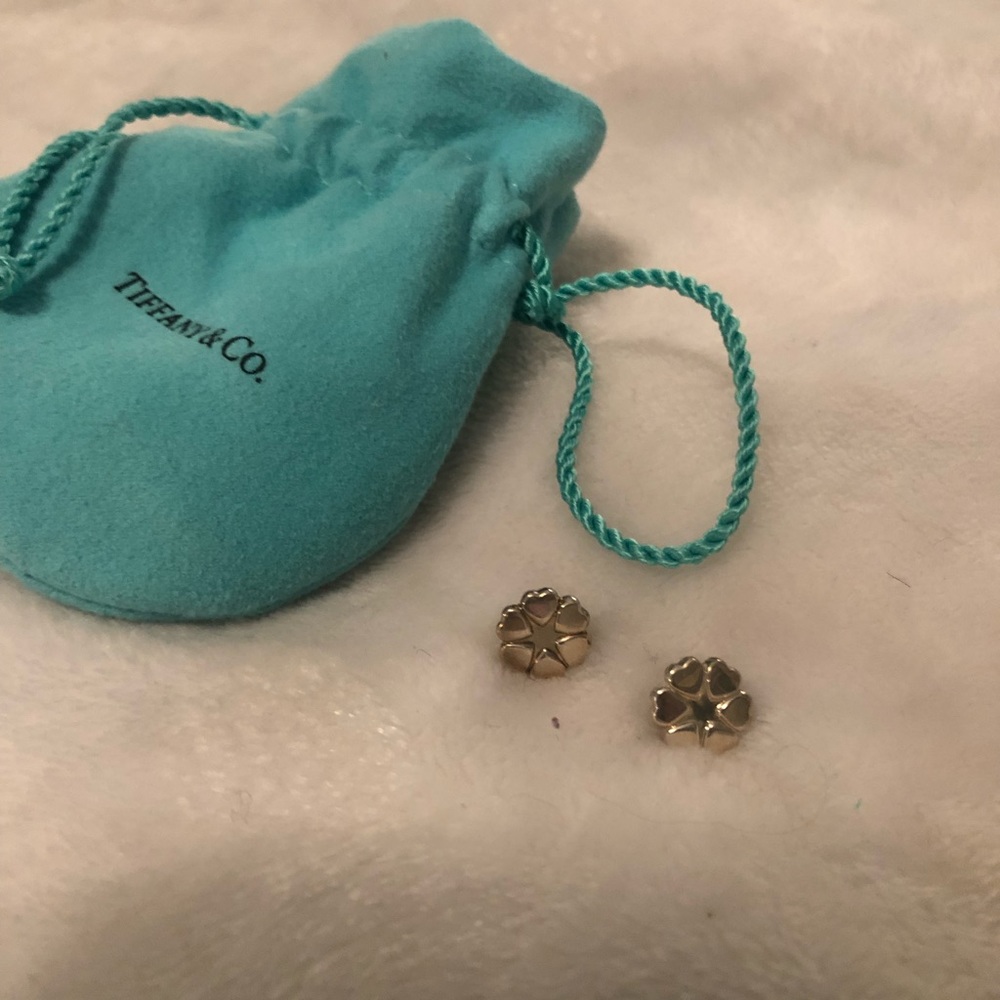 Tiffany and Co clover heart earrings